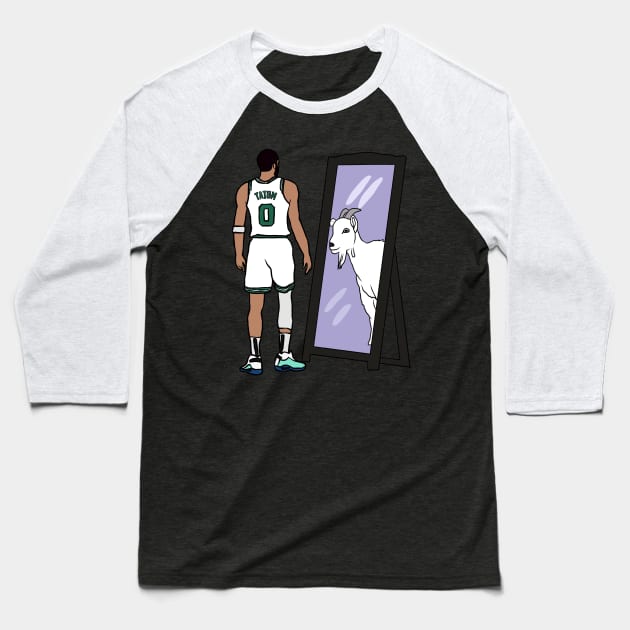 Jayson Tatum, The GOAT Baseball T-Shirt by rattraptees